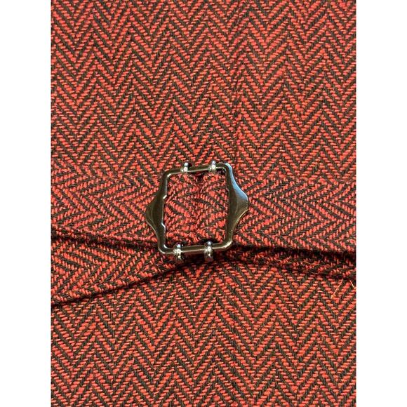 Large Red Herringbone Vest For Under Tuxedo Or Just To Dress Preppy - Picture 14 of 14